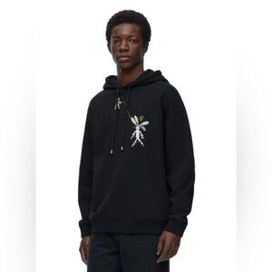 Loewe Black hoodie sweatshirt L euc